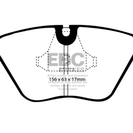 EBC 89-91 Audi 200 2.2 Turbo (ATE) Yellowstuff Front Brake Pads