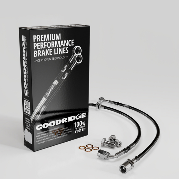 Goodridge 90-91 Honda CRX Stainless Steel Front Brake Lines