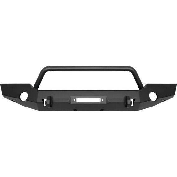 Westin 18-19 Jeep Wrangler JL WJ2 Full Width Front Bumper w/Bull Bar Textured Black