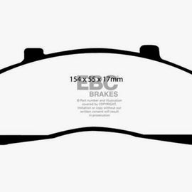 EBC 95-01 Ford Explorer 4.0 2WD Yellowstuff Front Brake Pads