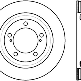 StopTech Sport Slot 08-12 Toyota Sequoia / 07-12 Tundra Slotted Left Front CRYO Rotor