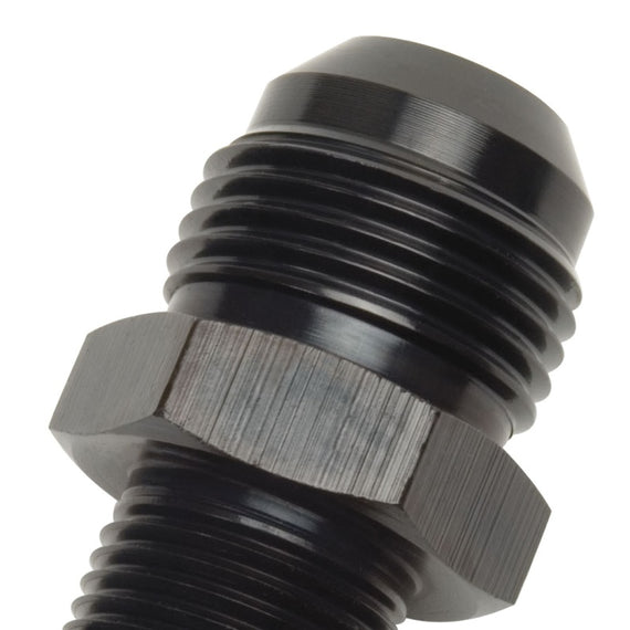 Russell Performance -8 AN to 1/2in NPT Straight Flare to Pipe (Black)