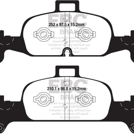 EBC 2018+ Audi A4 Allroad Quattro 2.0L Turbo Greenstuff Front Brake Pads