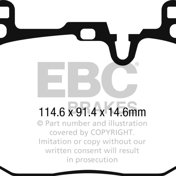 EBC 2014+ Mini Cooper John Cooper Works Ultimax2 Front Brake Pads