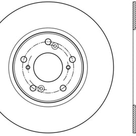 StopTech Slotted & Drilled Sport Brake Rotor Front Left 13 Honda Accord Sport