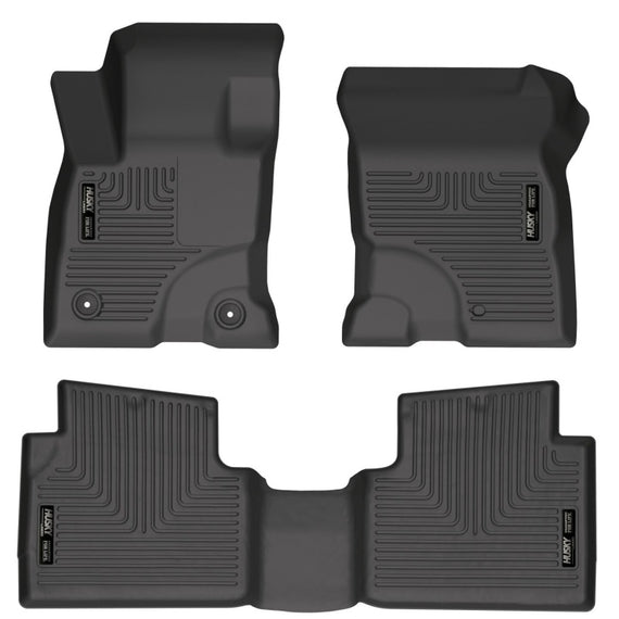 Husky Liners 2022 Ford Escape Hybrid Black Front & 2nd Seat Floor Liners