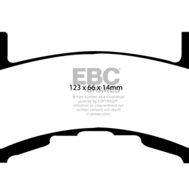 EBC 79-85 Buick Riviera (Fwd) 3.8 Turbo Yellowstuff Rear Brake Pads