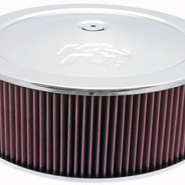 K&N Round Air Filter Assembly 5.25in ID / 5in Height / 5.125in Neck Flange / 1 1/4in Drop Base