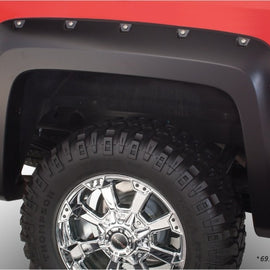 Bushwacker 15-18 Chevy Silverado 2500 HD Fleetside Pocket Style Flares 2pc 78.8/97.8in Bed - Black