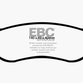 EBC 07-11 Ford Explorer Sport Trac 4.0 Yellowstuff Rear Brake Pads