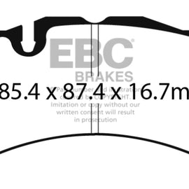 EBC 2014+ Volvo S60 Polestar/V60 Polestar 3.0T Yellowstuff Front Brake Pads