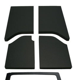 DEI 11-18 Jeep Wrangler JK 2-Door Boom Mat Complete Headliner Kit - 6 Piece - Black