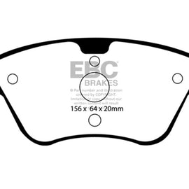 EBC 03-08 Chrysler Crossfire 3.2 Redstuff Front Brake Pads