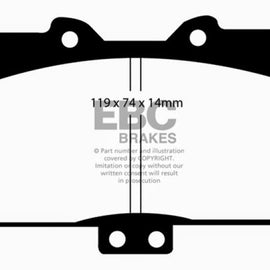 EBC 91-93 Dodge Stealth 3.0 4WD Redstuff Front Brake Pads