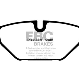 EBC 99-01 Saab 9-5 2.3 Turbo (Aero) Yellowstuff Rear Brake Pads