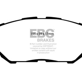 EBC 06-08 Lexus IS250 2.5 Ultimax2 Front Brake Pads