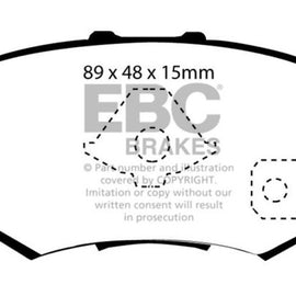 EBC 10-12 Acura RDX 2.3 Turbo Redstuff Rear Brake Pads