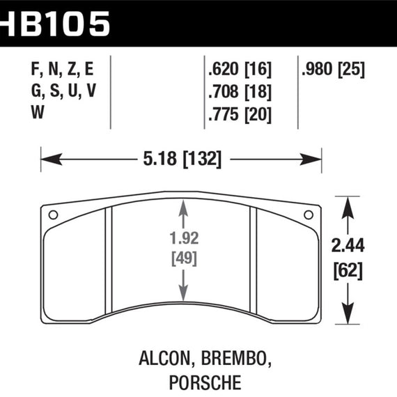 Hawk Brembo Racing DTC-60 Brake Pads