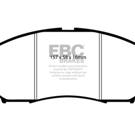 EBC 06-09 Infiniti FX35 3.5 Greenstuff Front Brake Pads