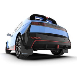 Rally Armor 2025 Hyundai Ioniq 5 N Black Mud Flap w/Light Blue Logo