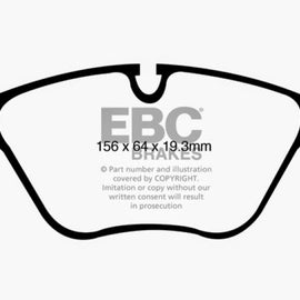 EBC 10-14 BMW X5 4.4 Twin Turbo (50) Redstuff Front Brake Pads