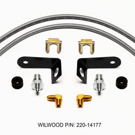 Wilwood Flexline Kit 20 inch -3 M10-1.0 BF 1/8 NPT 90 Degree