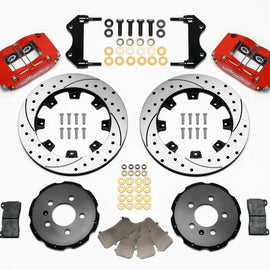 Wilwood Dynapro Radial Front Kit 12.19in Drilled Red 99-03 Jetta IV & Golf IV