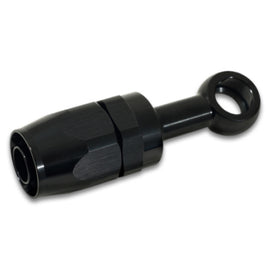 Vibrant -10AN Banjo Hose End Fitting for use with M16 or 5/8in Banjo Bolt - Aluminum Black