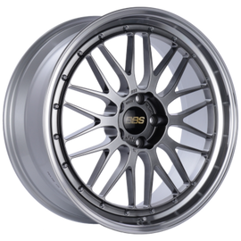 BBS LM 20x10.5 5x114.3 ET35 Diamond Black / Diamond Cut Lip Wheel PFS/Clip Required