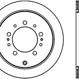 StopTech Sport Slot 08-13 Lexus LX450/470/570 / 07-12 Toyota Tundra Slotted Left Rear CRYO Rotor