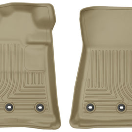 Husky Liners 13-16 Lexus LX570 / 13-16 Toyota Land Cruiser WeatherBeater Front Tan Floor Liners