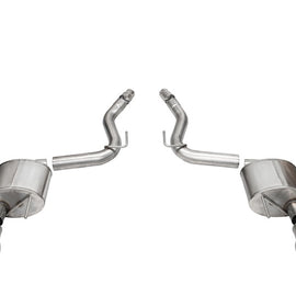 Corsa 2024 Ford Mustang GT Sport Axle-Back Dual Rear Exit with 4.5in Straight Cut Polished Tips
