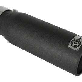 aFe MACHForce XP Exhausts Tips SS-304 EXH Tip 3in x 4Out x 12L Bolt-On (blk)