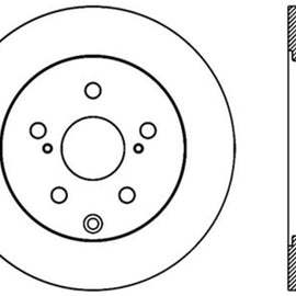 StopTech Sport Drilled & Slotted Rotor - Rear Left