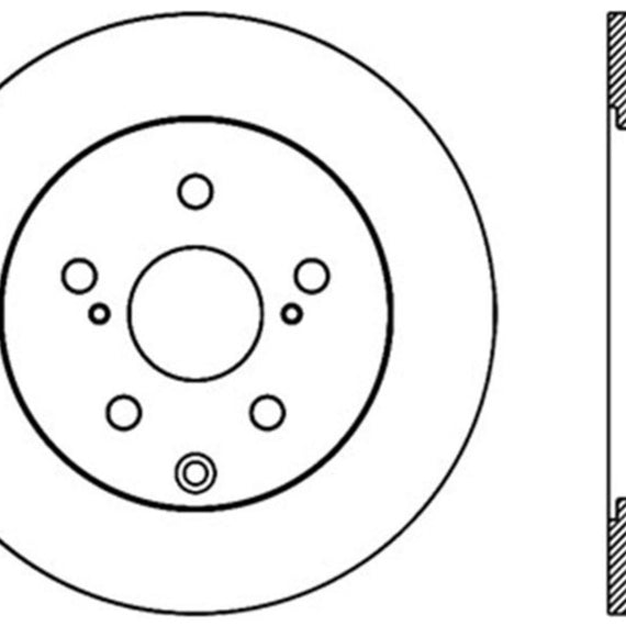 StopTech Sport Drilled & Slotted Rotor - Rear Left