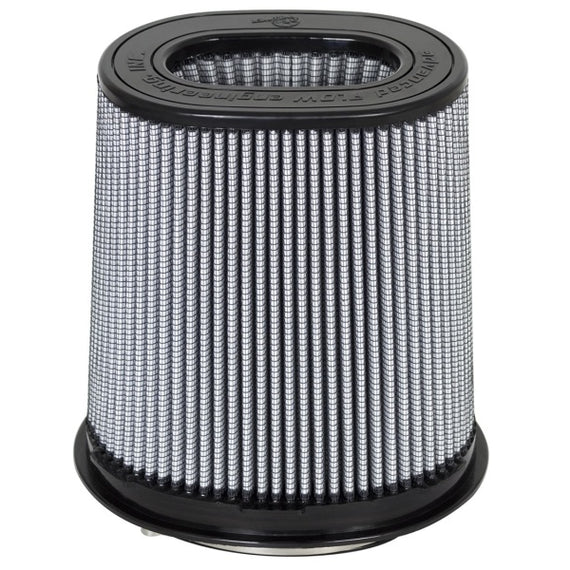 aFe Magnum FLOW Pro DRY S Air Filter 6.75x4.75 Flange 8.25x6.25 Base (Mt2) 7.25x5 Top 8.5 Height