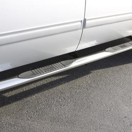 Lund 05-23 Nissan Frontier Crew Cab 4in. Oval Straight SS Nerf Bars - Polished