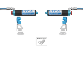 King Shocks 2024+ Toyota Tacoma 2.5 Dia Remote Reservoir Shock w/Adjuster (Pair) - Rear