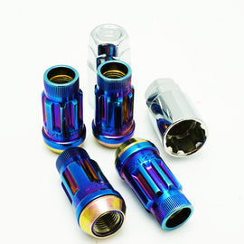 Wheel Mate Muteki SR45R Lock Set 12x1.25 45mm - Burned Blue Neon