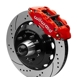 Wilwood Narrow Superlight 6R Front Truck Kit 14.00in Red 88-98 GMC Truck C1500/C2500