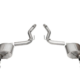Corsa 2024 Ford Mustang GT Sport Axle-Back Dual Rear Exit with 4.5in Straight Cut Black PVD Tips