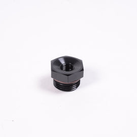 Radium Engineering 8AN ORB to 1/8NPT Female Adapter Fitting - Blk Anodized