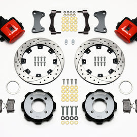 Wilwood Combination Parking Brake Rear Kit 11.75in Drilled Red 2011 Fiesta Rear