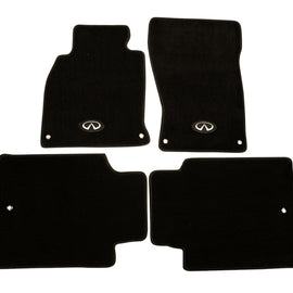 NRG Floor Mats - 13+ Infinity Q70 w/ Infiniti Emblem Logo (4 pieces)