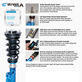 Cusco 2023+ Toyota GR Corolla (GZEA14H) Street Zero-A 40-Way Adj Coilover Kit w/o Rear Upper Mount