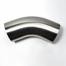 Stainless Bros 4in Diameter 1.5D / 6in CLR 45 Degree Bend Leg Mandrel Bend