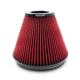 Vibrant 8.75in Inlet I.D. x 8.50in Height Bellmouth Velocity Stack Classiic Performance Air Filter