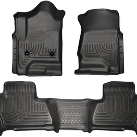 Husky Liners 2015 Chevy/GMC Suburban/Yukon XL WeatherBeater Combo Black Front&2nd Seat Floor Liners