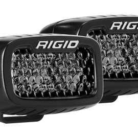Rigid Industries SR-M Series PRO Midnight Edition - Spot - Diffused - Pair