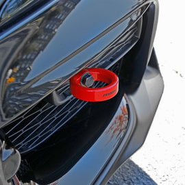 Perrin 2020 Toyota Supra Tow Hook Kit (Front) - Red